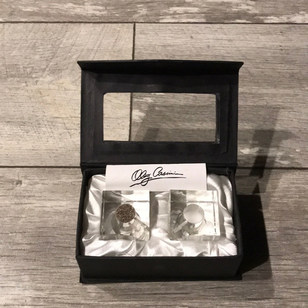 OLEG CASSINI CRYSTAL S & P SHAKERS